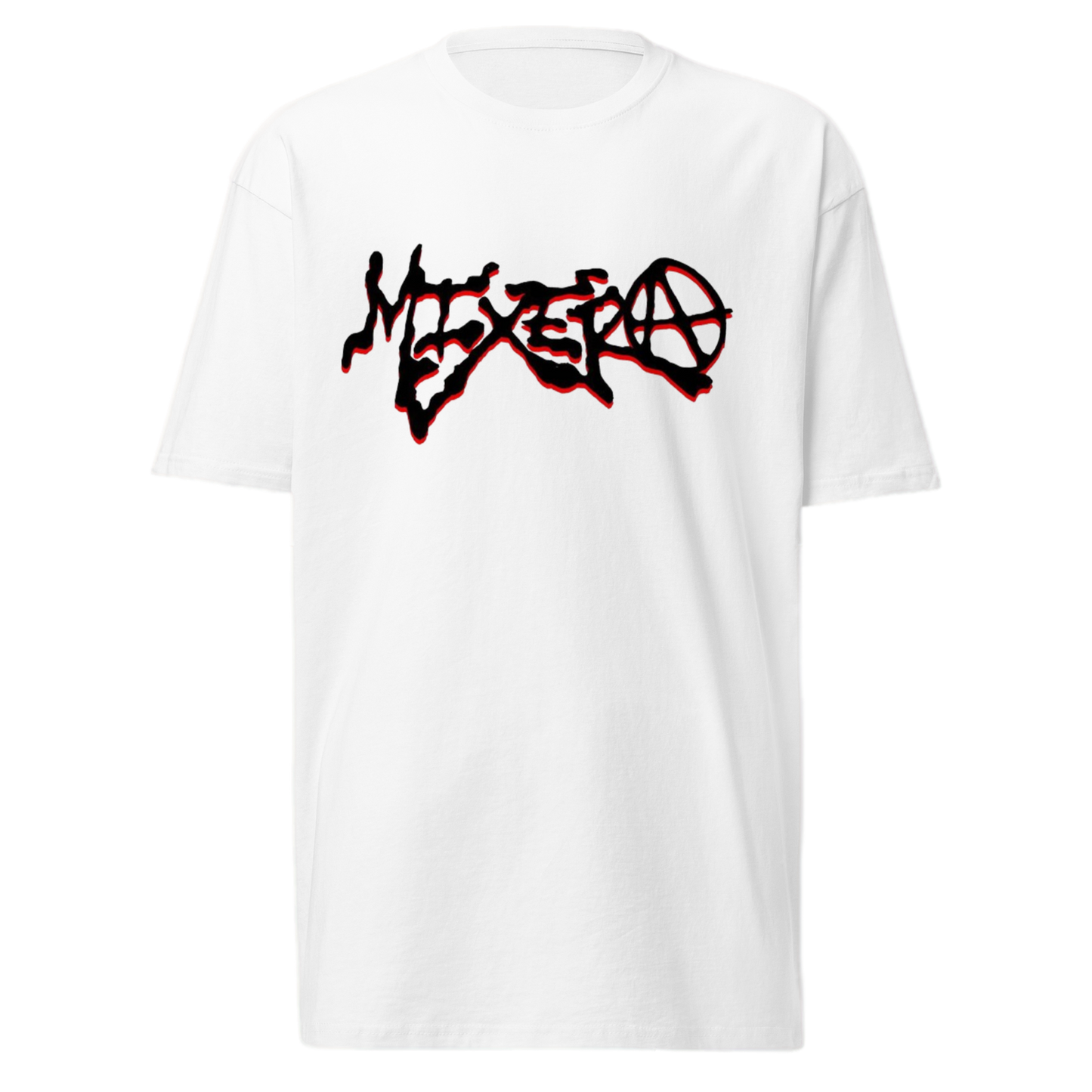 Mixera "Rebranded" Rockstar Print White Tee